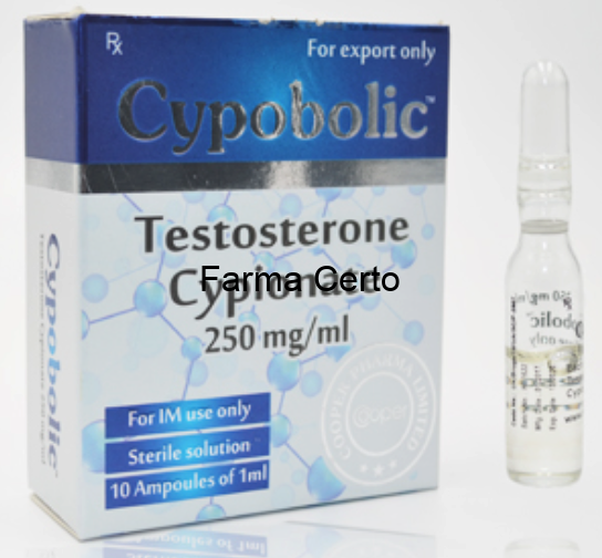 Cipionato de testosterona 10 ampola 250mg/ml –  Cooper pharma